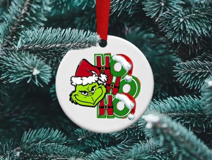 Ho Ho Ho Grinch, Grinch Christmas, Kid Ornament, Grinch Movie, Personalized Ornament