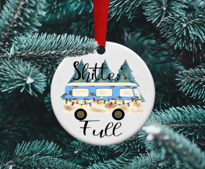 Shitter's Full, Christmas Vacation, Uncle Eddy, Clark, The Griswold's, Funny Movie, Personalized ornament, Sublimation Ornament