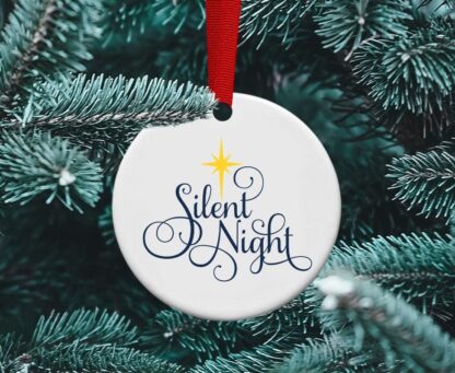 Silent Night personalized ornament