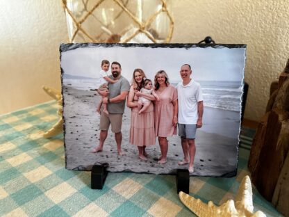 6x8 Photo Slate, Family Photo, Mother's Day, Christmas Present, Birthday Present, Valentines day, Personalized, memorial slate, sublimation