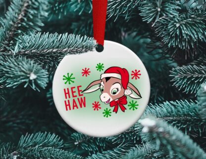 Dominick the Donkey Ornament, Buon Natale, Ceramic Ornament, Christmas in Italy, Italian Decor, Buone Feste, Hee Haw, Free Personalization