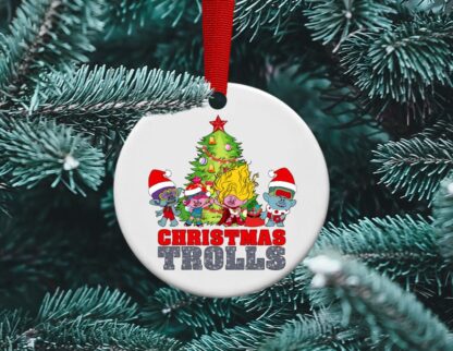 Trolls Christmas Ornament, Kids ornament, Personalized Ornament, Trolls Band Together 2023