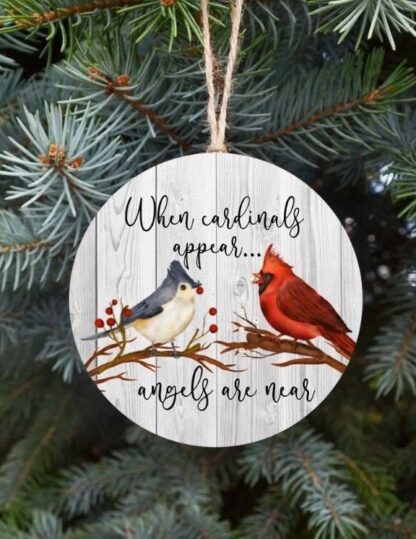 In Memory Cardinal Christmas Ornament