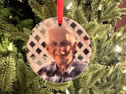 Personalized Memory Ornament, Picture Ornament, Your light remains, Picture Memory, In Memory