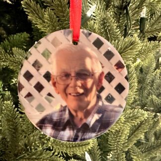 Personalized Memory Ornament, Picture Ornament, Your light remains, Picture Memory, In Memory