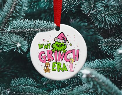 Grinch Era, Grinch Christmas, Grinch Movie, Grinch Pink or green, Personalized Ornament