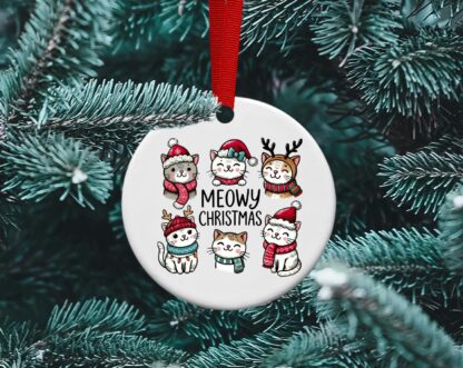 Meowy Christmas, Cat ornament, Merry Christmas Cats, Cat Lover, Personalized ornament, Cat sitter, Vet gift