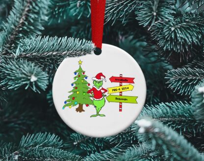 Grinch, Whoville sign, Grinch Christmas, Grinch Movie, Grinch Christmas Tree,  Personalized Ornament