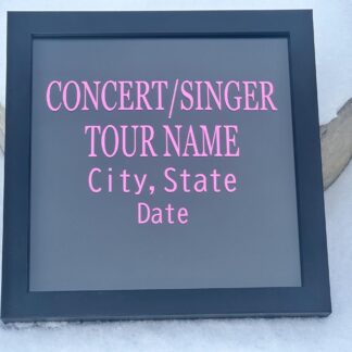 Concert Shadow Box, concert box, memories, keepsake box, concert memorabilia, birthday gift, Christmas gift, Friendship Bracelet